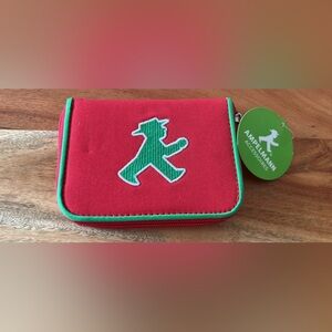 New Ampelmann Canvas Nylon Wallet in red and green from Europe